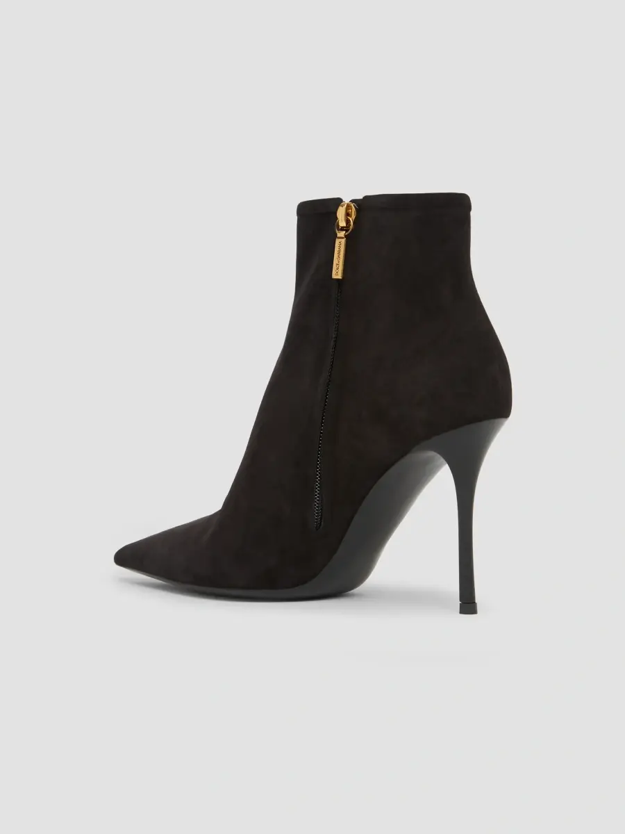 Dolce & Gabbana Women's 90MM Suede Ankle Boots | Thumbnail 4 Dolce & Gabbana Women's 90MM Suede Ankle Boots | Thumbnail 4