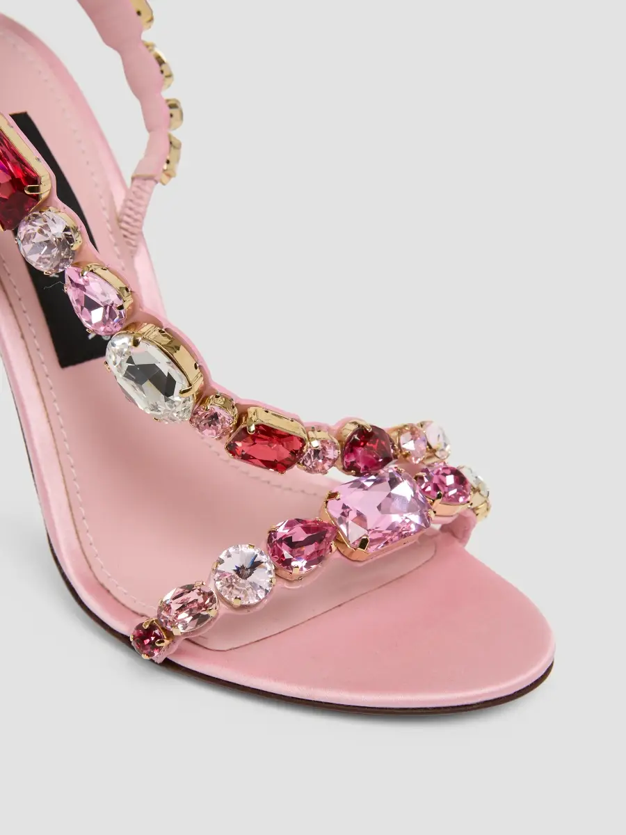 Dolce & Gabbana Women's 105MM Embellished Leather Sandals | Thumbnail 5 Dolce & Gabbana Women's 105MM Embellished Leather Sandals | Thumbnail 5