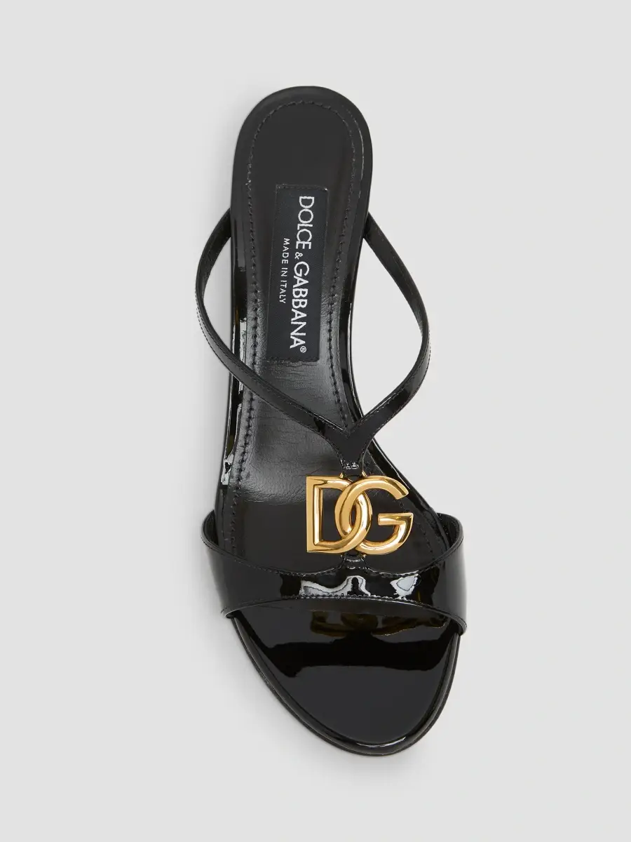 Dolce & Gabbana Women's 50MM Patent Leather Slip-On Sandals | Thumbnail 6 Dolce & Gabbana Women's 50MM Patent Leather Slip-On Sandals | Thumbnail 6