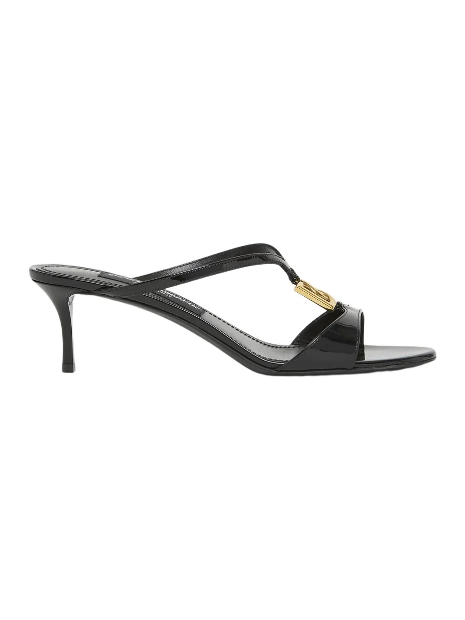 Women's 50MM Patent Leather Slip-On Sandals Women's 50MM Patent Leather Slip-On Sandals