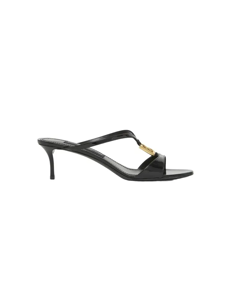 Women's 50MM Patent Leather Slip-On Sandals Women's 50MM Patent Leather Slip-On Sandals