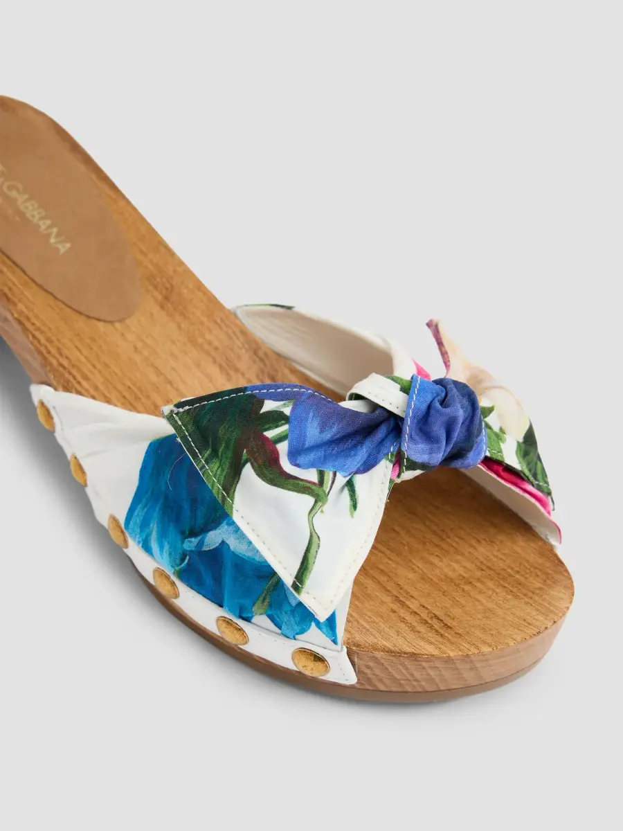Dolce & Gabbana Women's Floral Studded Platform Sandals | Thumbnail 5