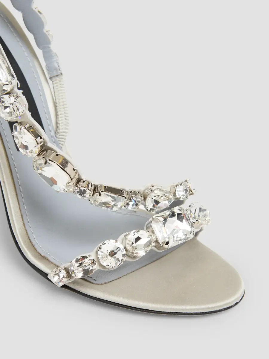 Dolce & Gabbana Women's Embellished Leather Sandals | Thumbnail 5 Dolce & Gabbana Women's Embellished Leather Sandals | Thumbnail 5