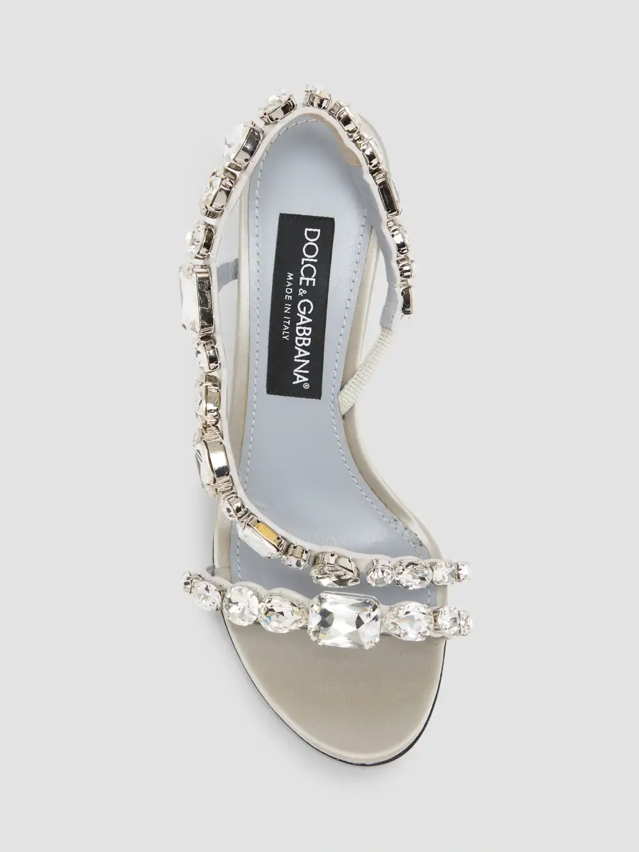 Dolce & Gabbana Women's Embellished Leather Sandals | Thumbnail 6 Dolce & Gabbana Women's Embellished Leather Sandals | Thumbnail 6