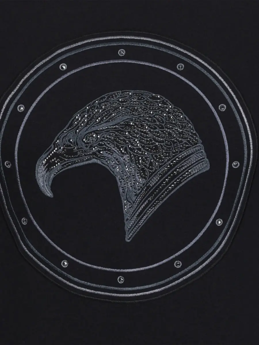 Stefano Ricci Men's Swarovski Crystal Eagle Logo T-Shirt | Thumbnail 3 Stefano Ricci Men's Swarovski Crystal Eagle Logo T-Shirt | Thumbnail 3