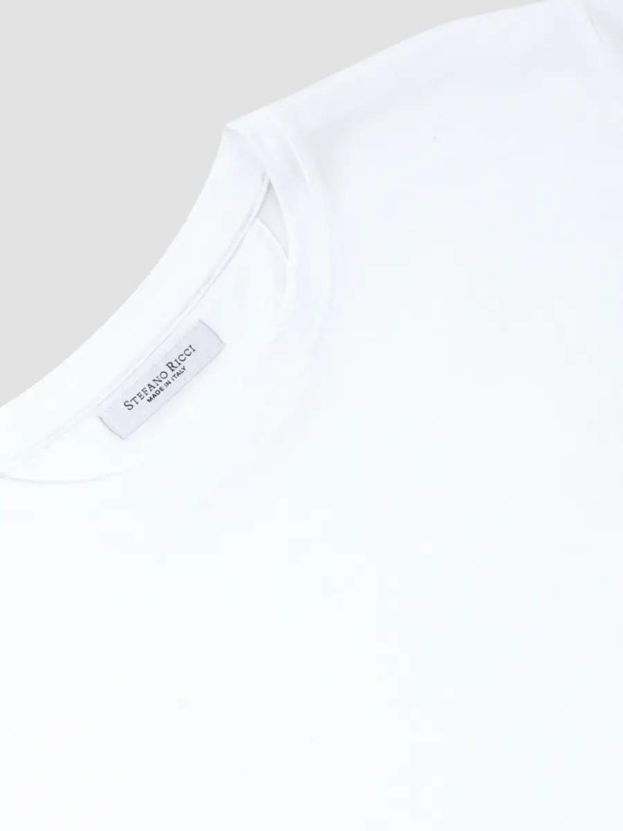 Stefano Ricci Men's Crewneck Florence Skyline Embroidered T-Shirt | Thumbnail 3 Stefano Ricci Men's Crewneck Florence Skyline Embroidered T-Shirt | Thumbnail 3