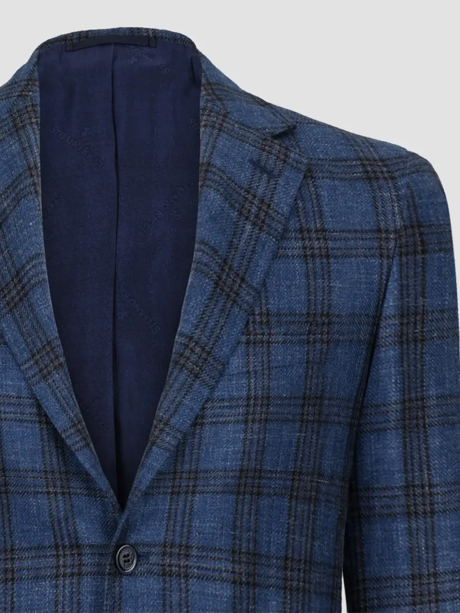 Stefano Ricci Men's Windowpane Check Sportscoat | Thumbnail 4 Stefano Ricci Men's Windowpane Check Sportscoat | Thumbnail 4