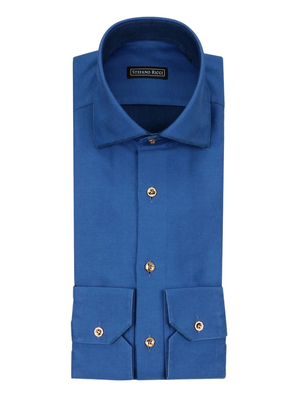 Stefano Ricci Men's Textured-Weave Spread-Collar Shirt