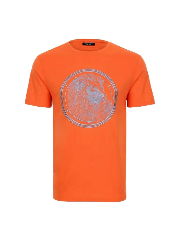 Stefano Ricci Men's Octagonal Embroidered Monogram T-Shirt