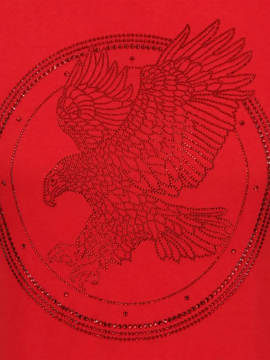 Stefano Ricci Men's Swarovski Crystal Eagle Logo T-Shirt | Thumbnail 3 Stefano Ricci Men's Swarovski Crystal Eagle Logo T-Shirt | Thumbnail 3