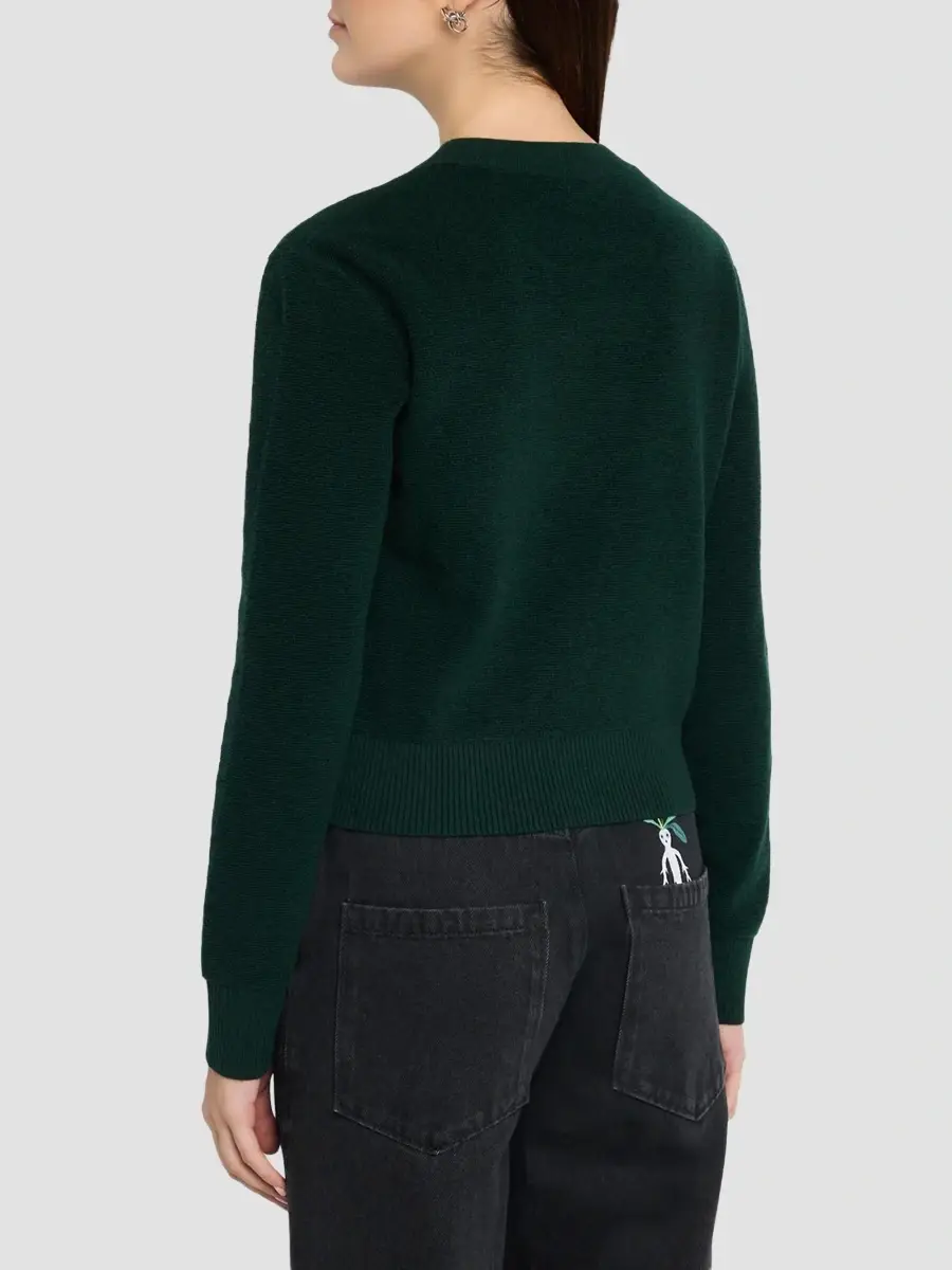 Loewe Women's Stitch Logo Wool Sweater | Thumbnail 4
