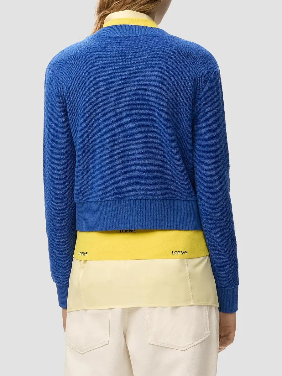 Loewe Women's Stitch Logo Wool Sweater | Thumbnail 3