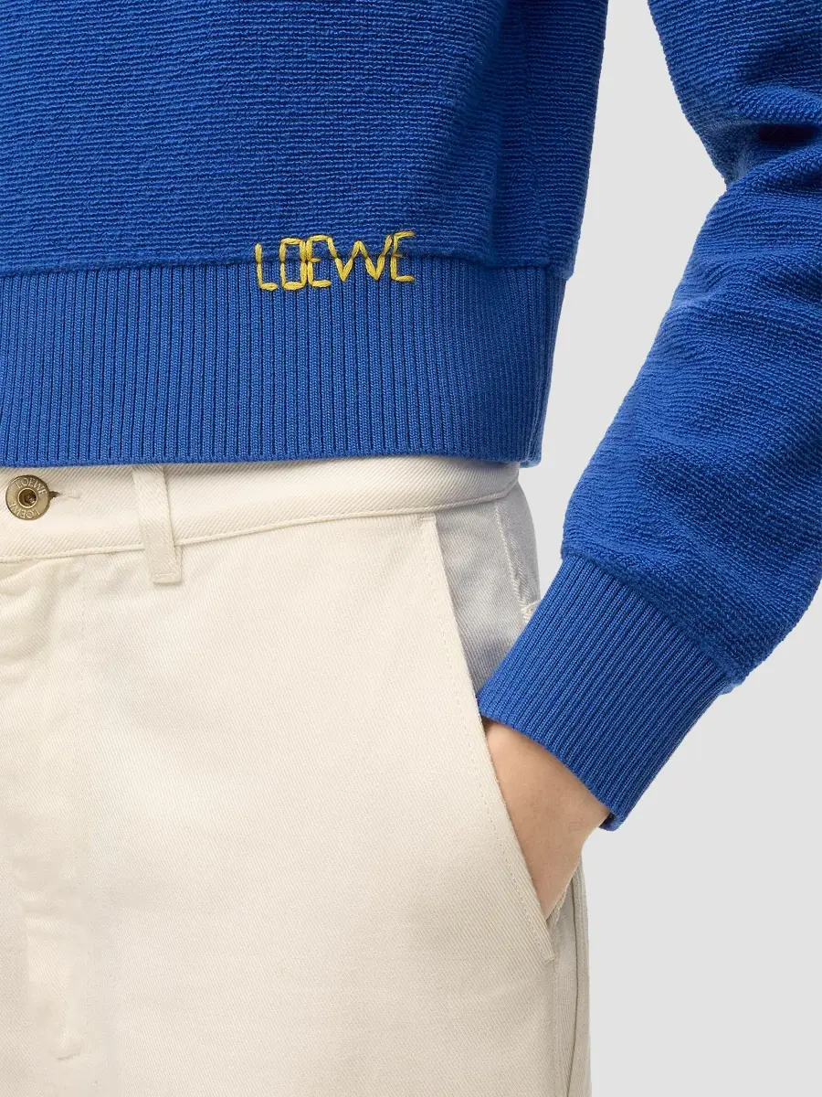Loewe Women's Stitch Logo Wool Sweater | Thumbnail 5