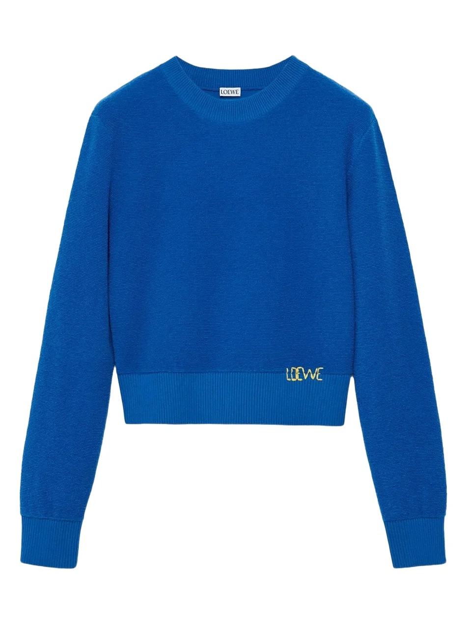 Women's Stitch Logo Wool Sweater