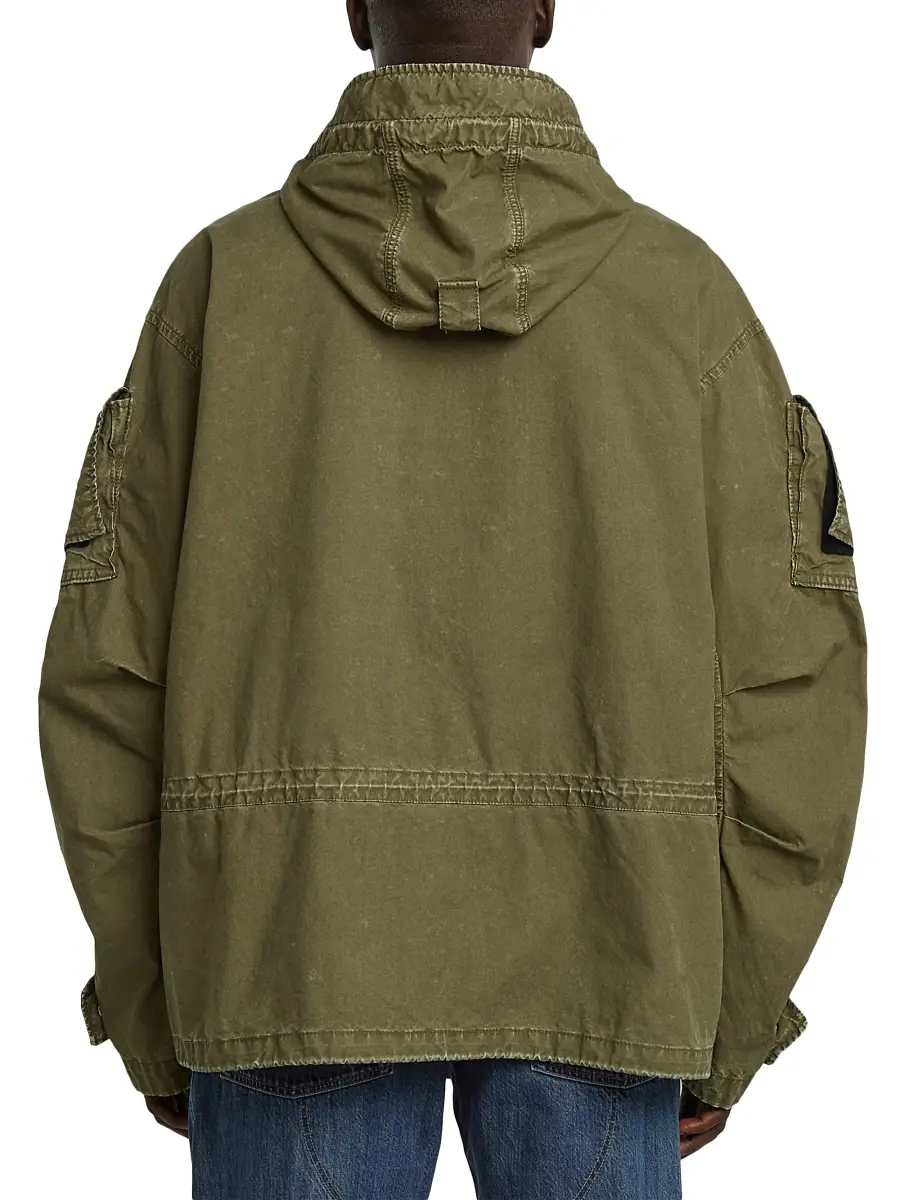 G-Star RAW Men Hooded Cotton Canvas Parka | Thumbnail 4