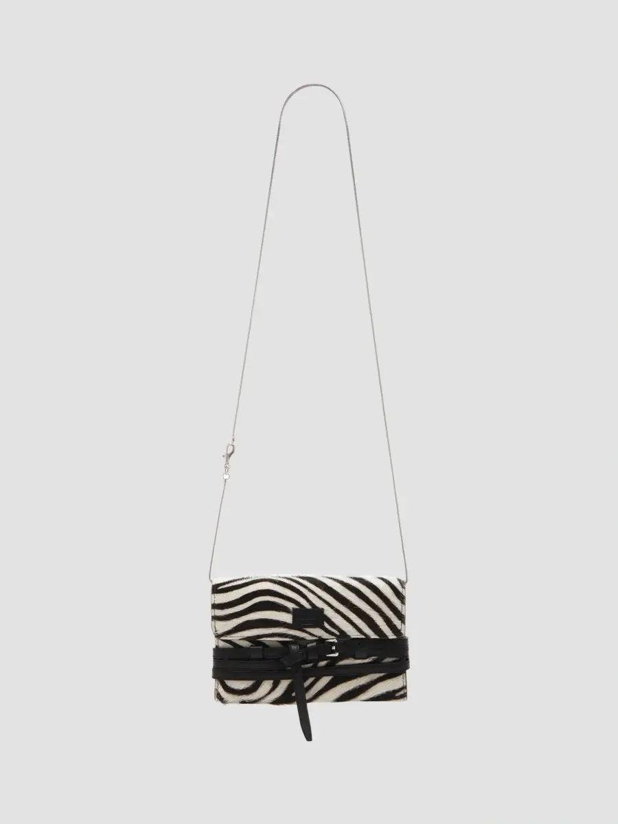 MOSCHINO Women's Zebra Calf-Hair Wallet-on-Chain | Thumbnail 6
