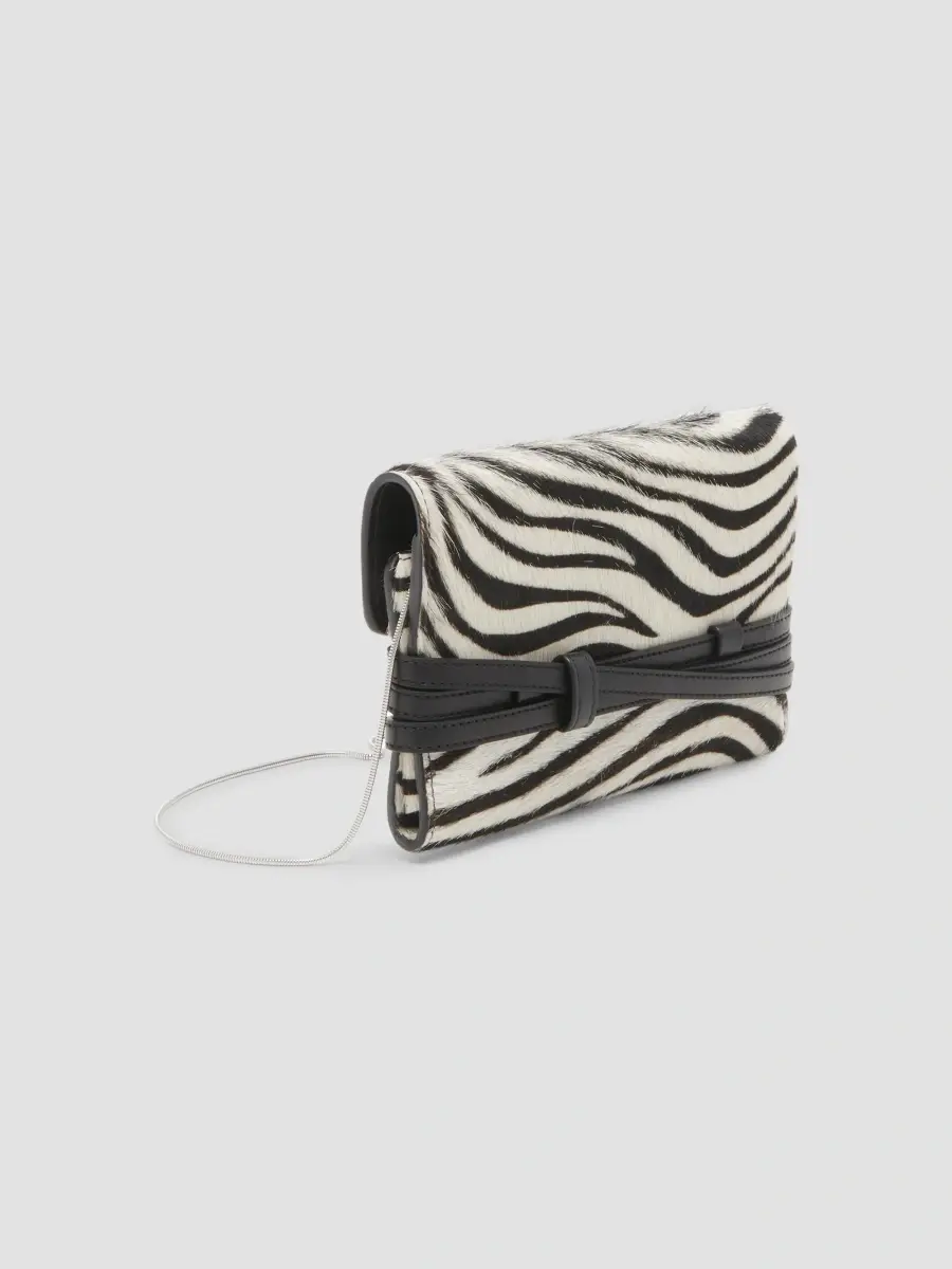 MOSCHINO Women's Zebra Calf-Hair Wallet-on-Chain | Thumbnail 7