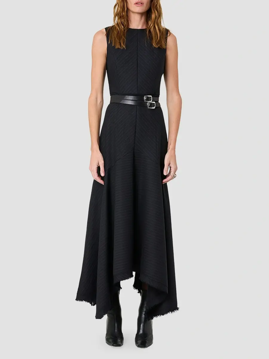 Nicholas the Label Women's Carla Striped Wool-Blend Belted Maxi Dress | Thumbnail 3 Nicholas the Label Women's Carla Striped Wool-Blend Belted Maxi Dress | Thumbnail 3