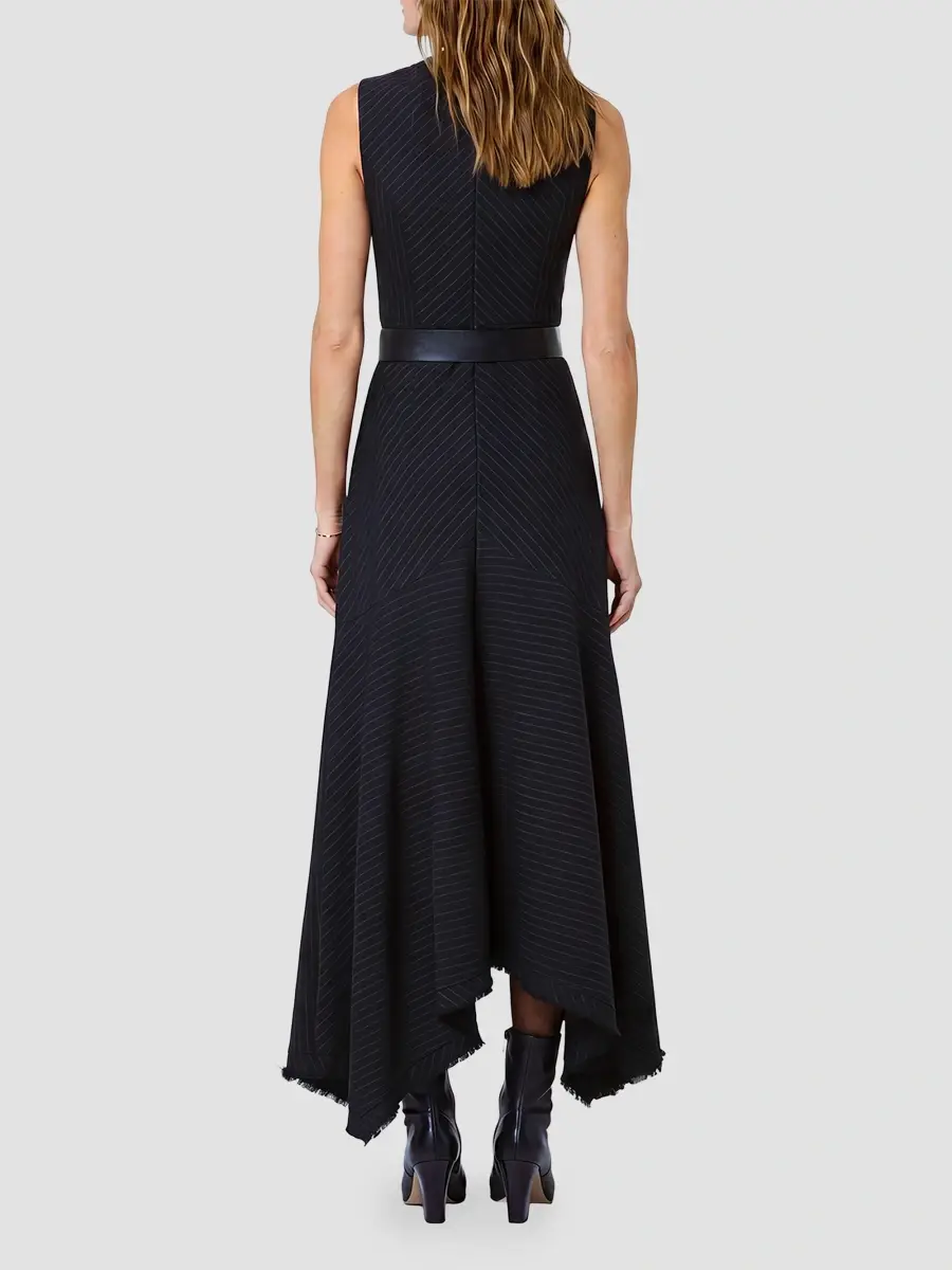 Nicholas the Label Women's Carla Striped Wool-Blend Belted Maxi Dress | Thumbnail 4 Nicholas the Label Women's Carla Striped Wool-Blend Belted Maxi Dress | Thumbnail 4