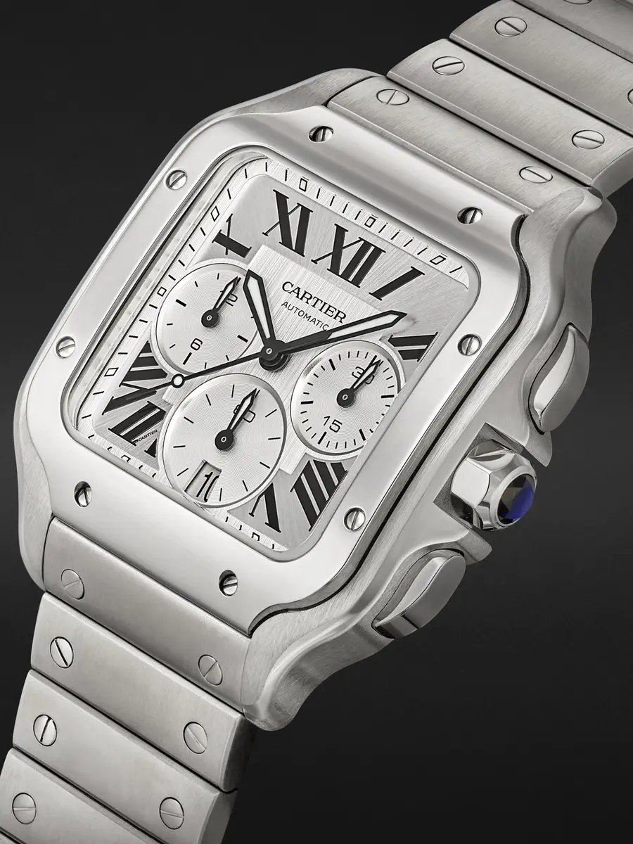 Cartier Santos de Automatic Chronograph Stainless Steel Watch, ref.CRWSSA0083 - Men | Thumbnail 3 Cartier Santos de Automatic Chronograph Stainless Steel Watch, ref.CRWSSA0083 - Men | Thumbnail 3