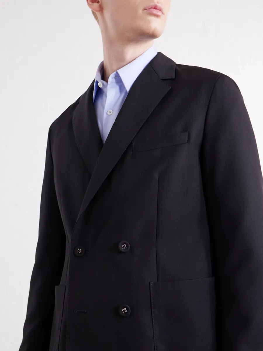 OFFICINE GÉNÉRALE Leon Double-Breasted Virgin Wool-Twill Suit Jacket - Men | Thumbnail 5 OFFICINE GÉNÉRALE Leon Double-Breasted Virgin Wool-Twill Suit Jacket - Men | Thumbnail 5