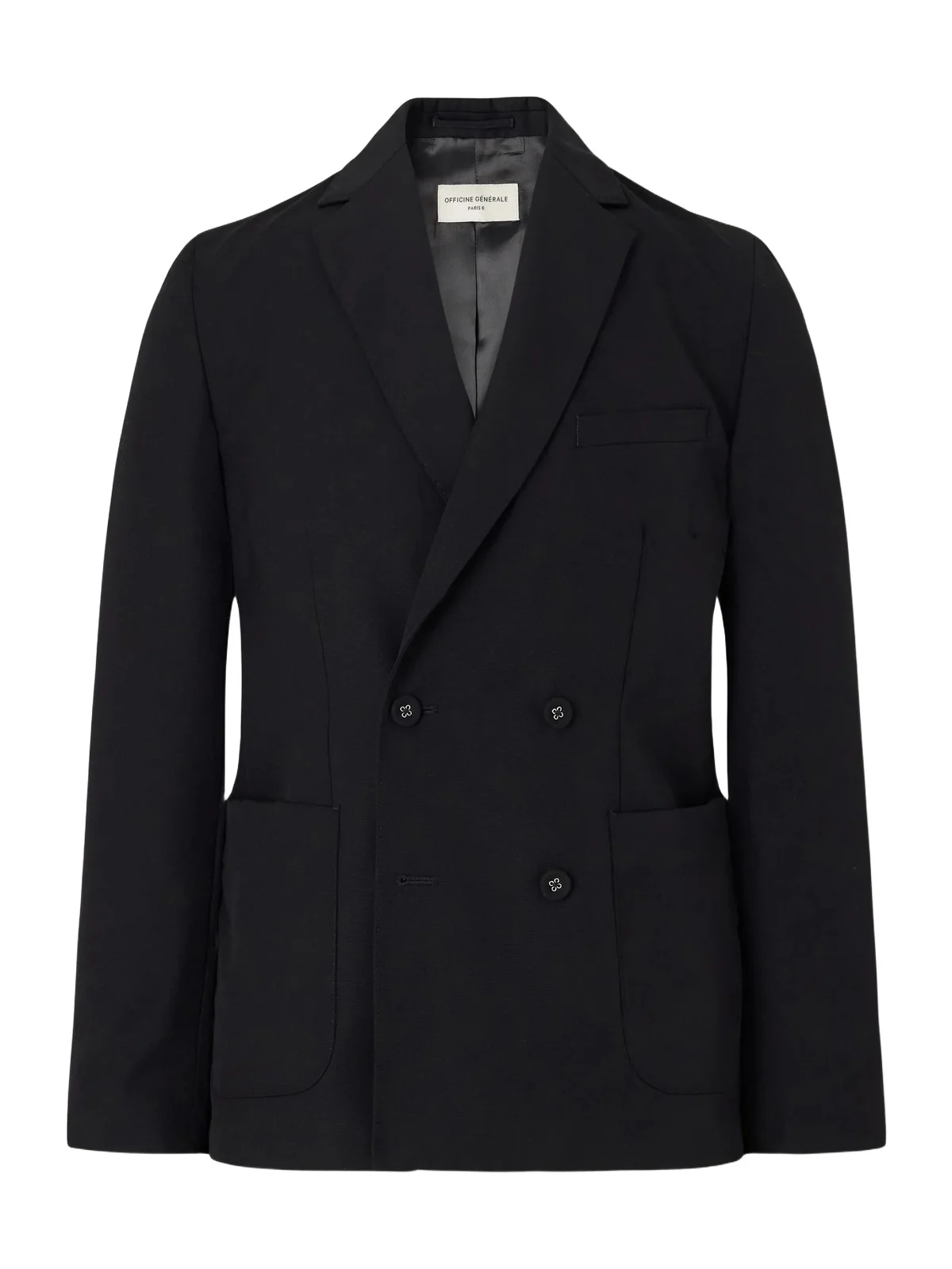 OFFICINE GÉNÉRALE Leon Double-Breasted Virgin Wool-Twill Suit Jacket - Men