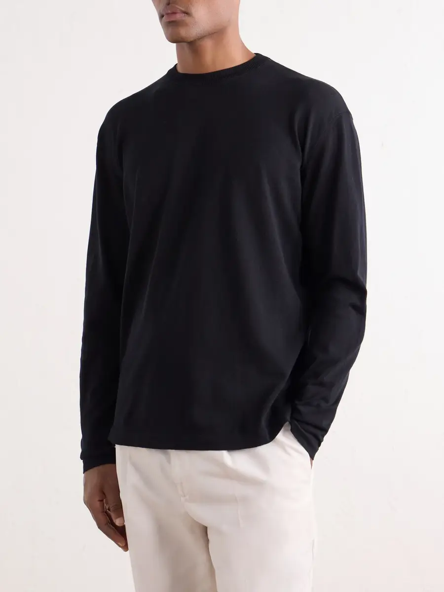 Rubinacci Sea Island Cotton-Jersey T-Shirt - Men | Thumbnail 3 Rubinacci Sea Island Cotton-Jersey T-Shirt - Men | Thumbnail 3