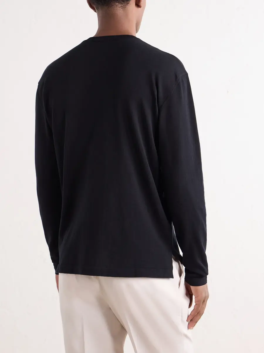 Rubinacci Sea Island Cotton-Jersey T-Shirt - Men | Thumbnail 4 Rubinacci Sea Island Cotton-Jersey T-Shirt - Men | Thumbnail 4