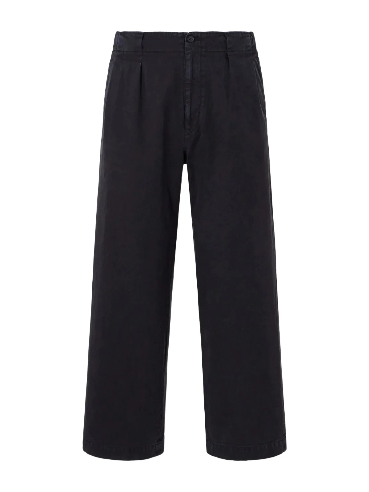 Wide-Leg Garment-Dyed Pleated Cotton-Twill Trousers - Men Wide-Leg Garment-Dyed Pleated Cotton-Twill Trousers - Men