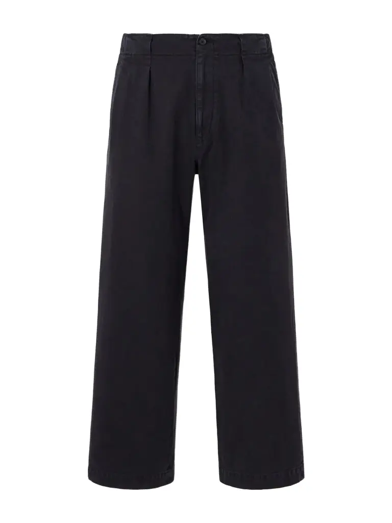 Wide-Leg Garment-Dyed Pleated Cotton-Twill Trousers - Men Wide-Leg Garment-Dyed Pleated Cotton-Twill Trousers - Men