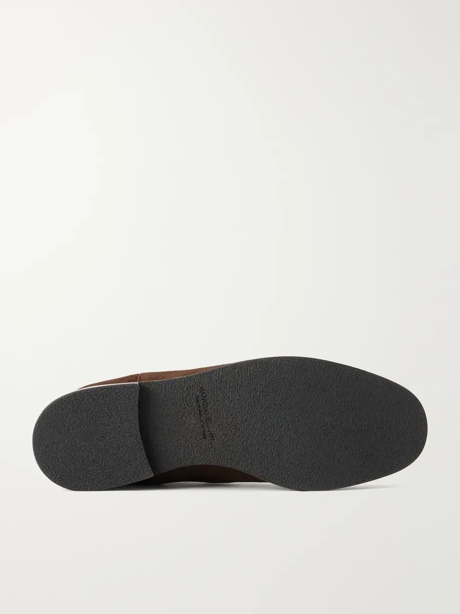 Manolo Blahnik Sempione Manny Suede Chelsea Boots - Men | Thumbnail 3