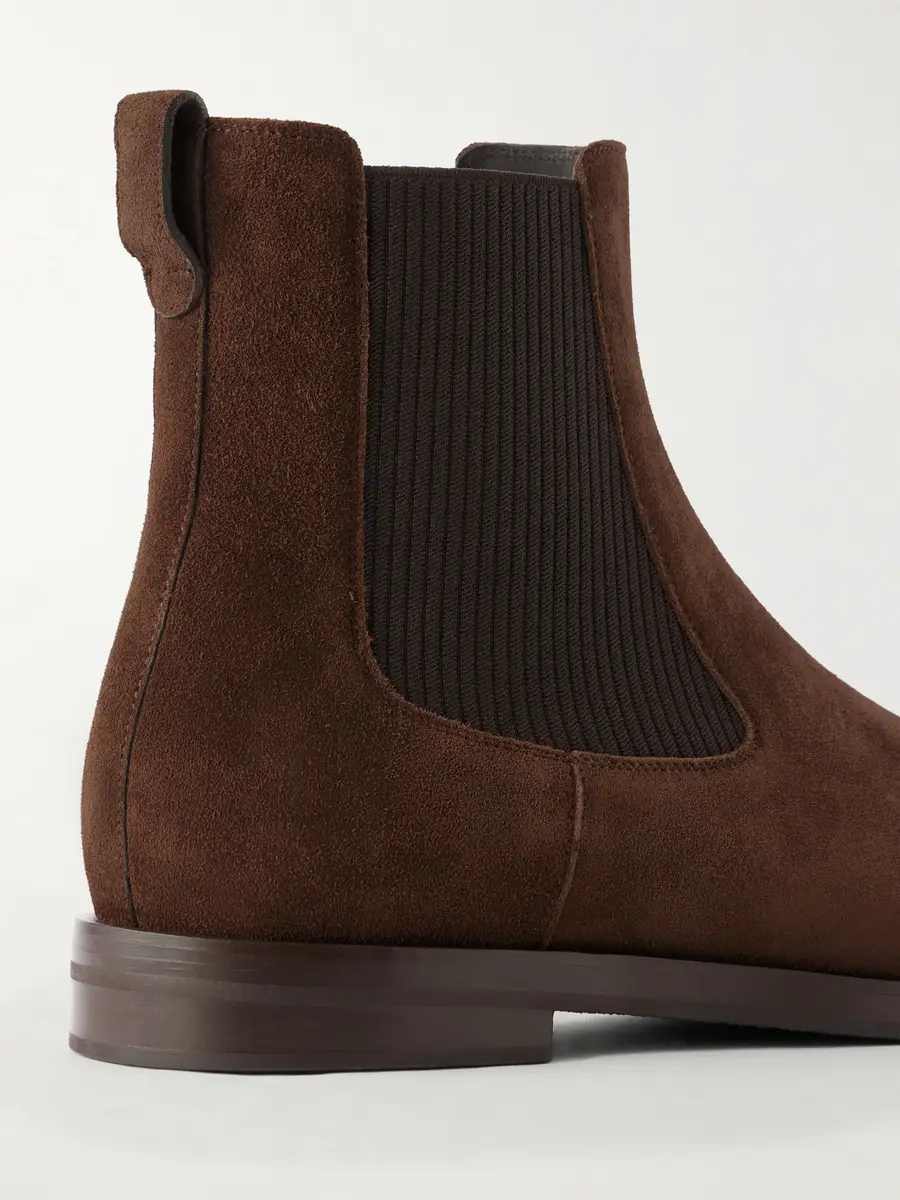 Manolo Blahnik Sempione Manny Suede Chelsea Boots - Men | Thumbnail 5