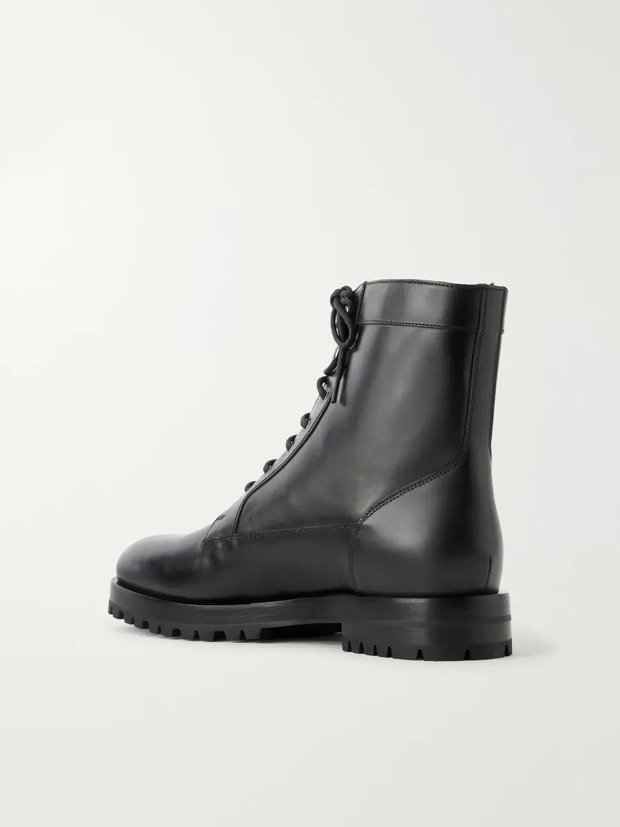 Manolo Blahnik Ambleside Manny Leather Lace-Up Boots - Men | Thumbnail 4