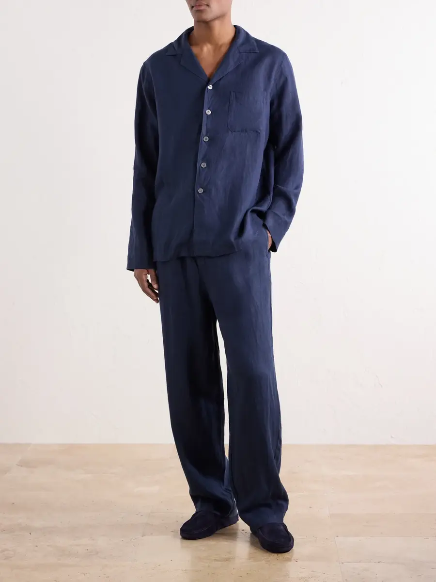 Derek Rose Sicily 1 Linen-Canvas Pyjama Set - Men | Thumbnail 2 Derek Rose Sicily 1 Linen-Canvas Pyjama Set - Men | Thumbnail 2