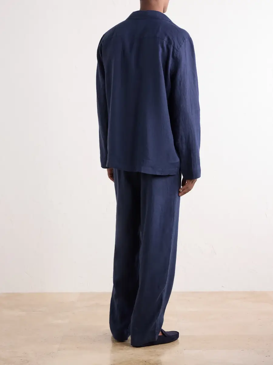 Derek Rose Sicily 1 Linen-Canvas Pyjama Set - Men | Thumbnail 4 Derek Rose Sicily 1 Linen-Canvas Pyjama Set - Men | Thumbnail 4