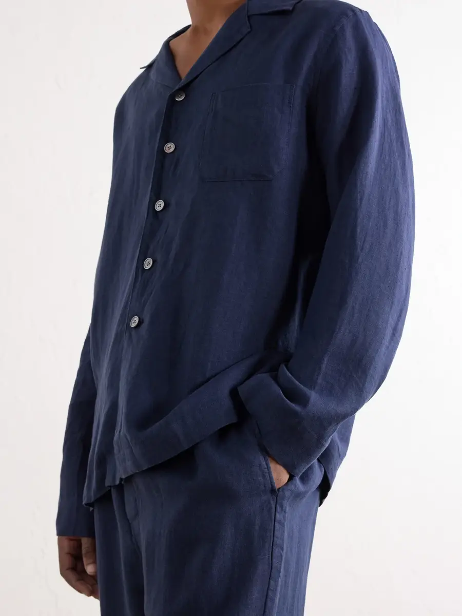 Derek Rose Sicily 1 Linen-Canvas Pyjama Set - Men | Thumbnail 5 Derek Rose Sicily 1 Linen-Canvas Pyjama Set - Men | Thumbnail 5
