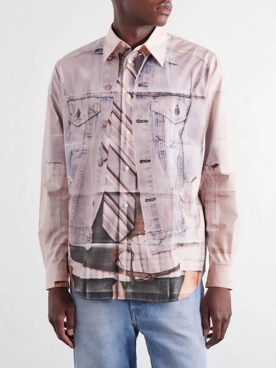 Acne Studios Trompe-L'oeil Cotton-Poplin Shirt - Men | Thumbnail 3 Acne Studios Trompe-L'oeil Cotton-Poplin Shirt - Men | Thumbnail 3