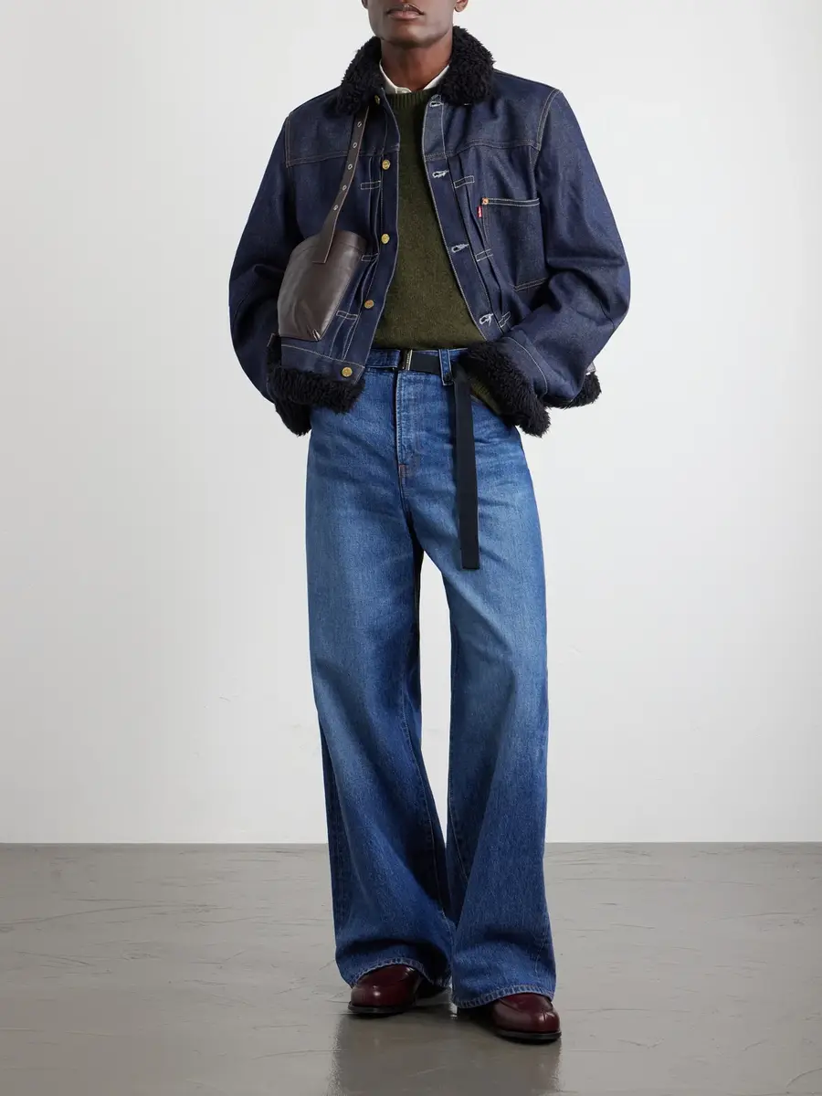 Sacai Levi's Wide-Leg Belted Jeans - Men | Thumbnail 2 Sacai Levi's Wide-Leg Belted Jeans - Men | Thumbnail 2