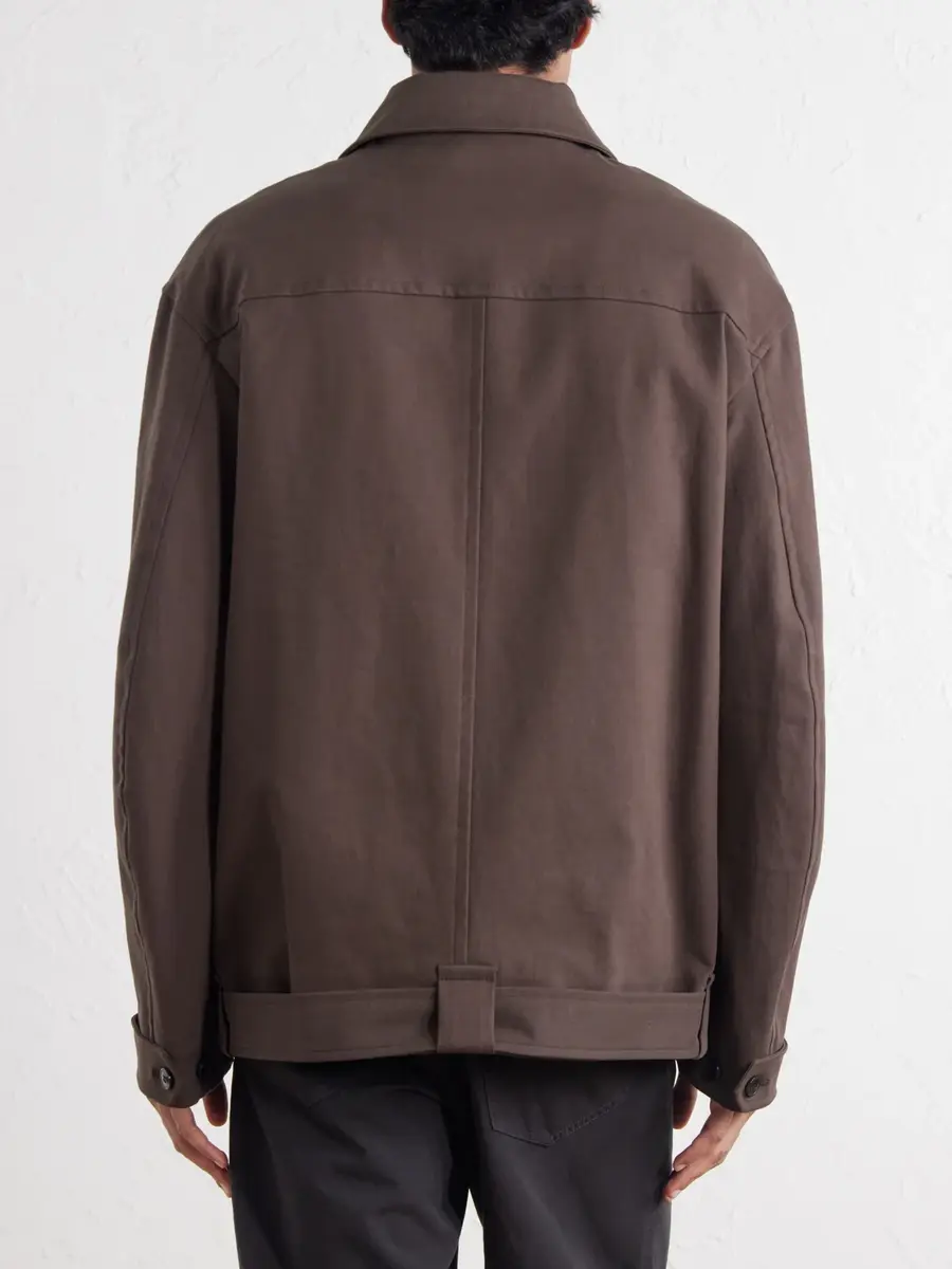 Dries Van Noten Belted Cotton-Blend Gabardine Blouson Jacket - Men | Thumbnail 4