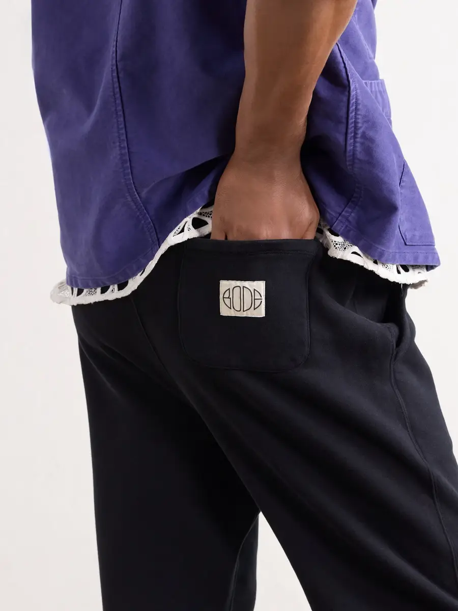 BODE Tapered Cotton-Jersey Sweatpants - Men | Thumbnail 5 BODE Tapered Cotton-Jersey Sweatpants - Men | Thumbnail 5