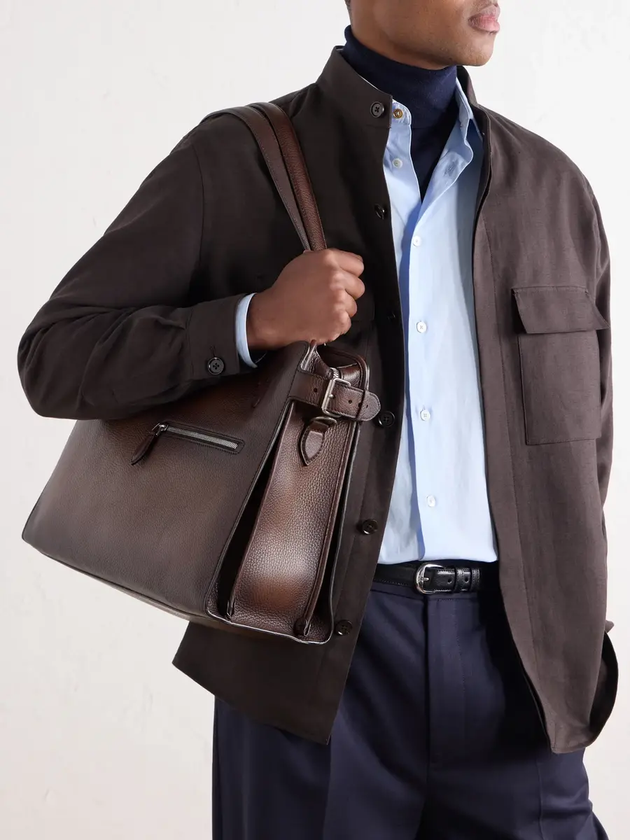 Berluti Un Jour De Plus Full-Grain Leather Tote Bag - Men | Thumbnail 2