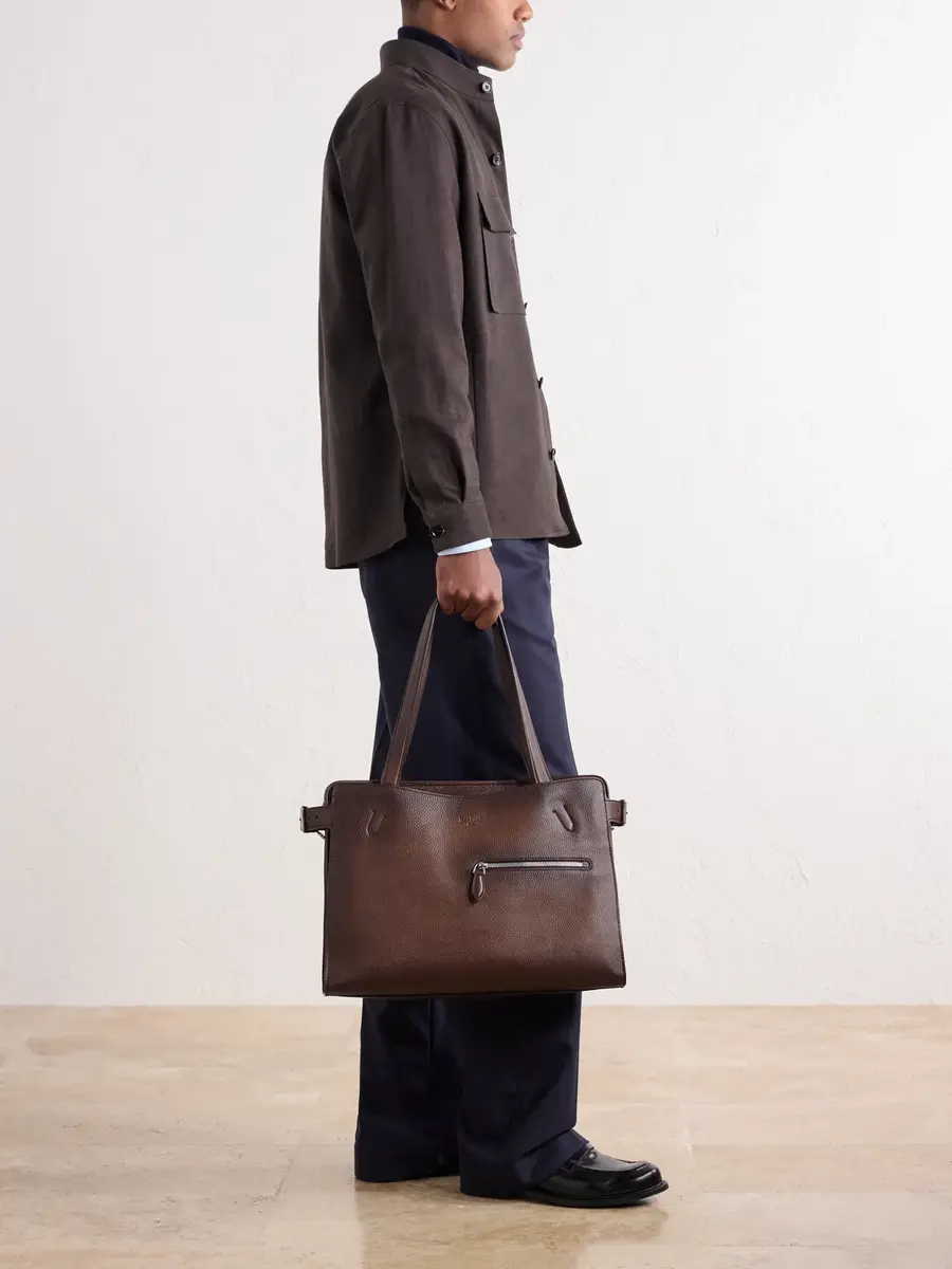 Berluti Un Jour De Plus Full-Grain Leather Tote Bag - Men | Thumbnail 3