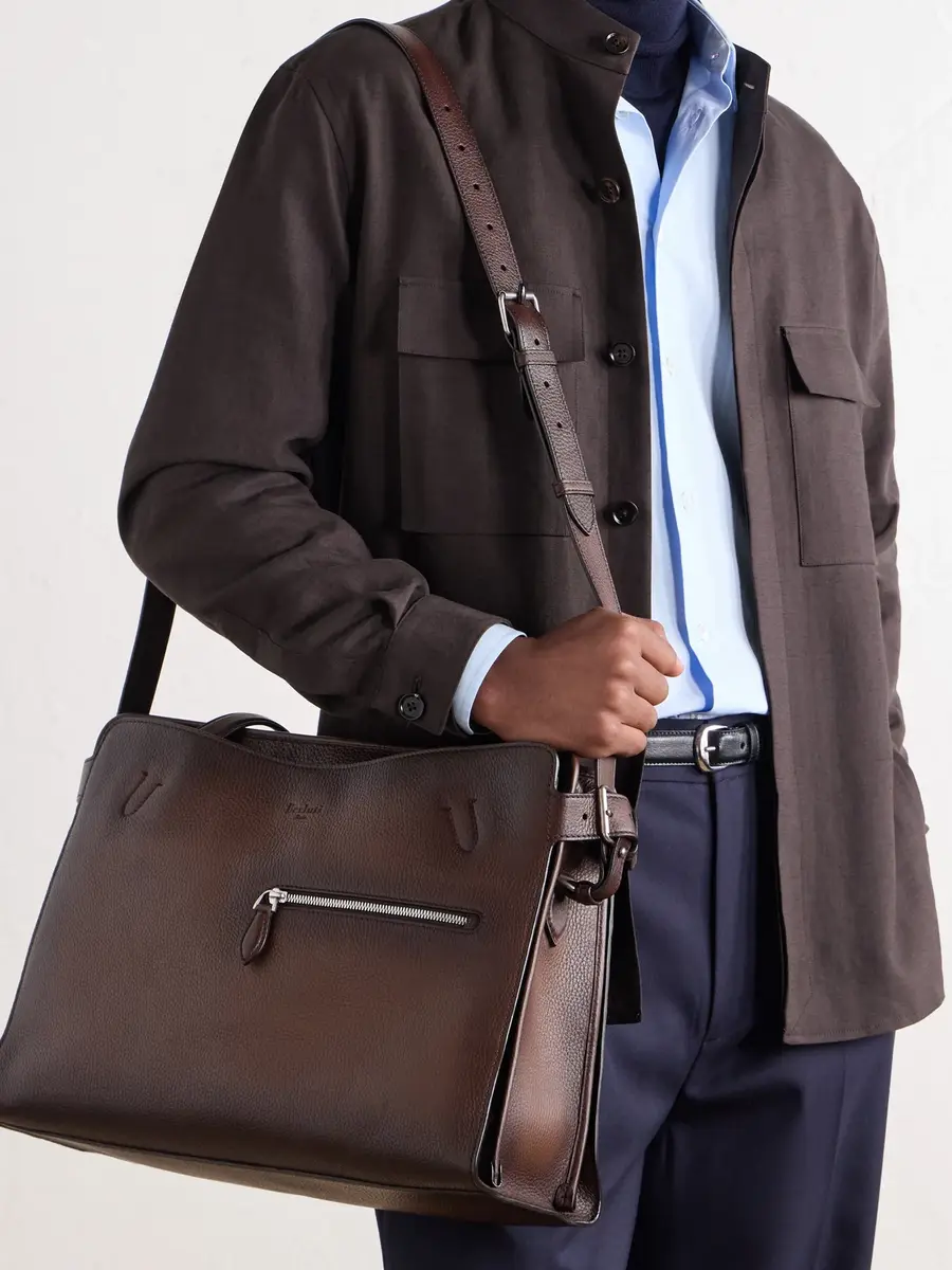 Berluti Un Jour De Plus Full-Grain Leather Tote Bag - Men | Thumbnail 5