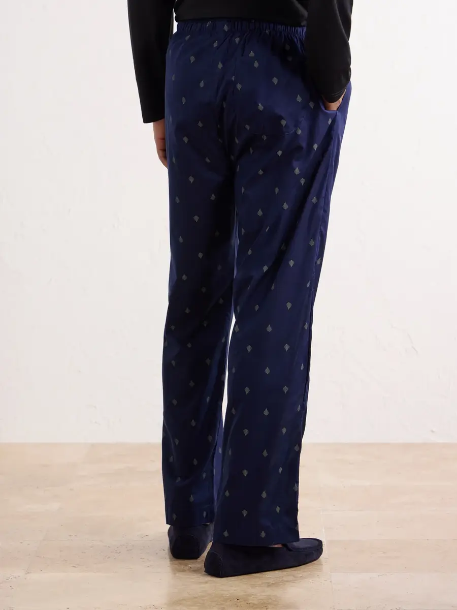 Derek Rose Nelson 111 Straight-Leg Cotton-Poplin Pyjama Trousers - Men | Thumbnail 4