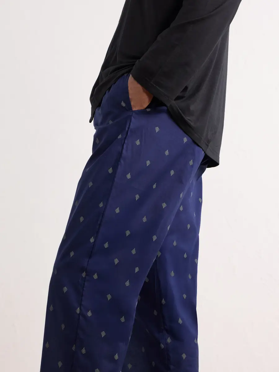 Derek Rose Nelson 111 Straight-Leg Cotton-Poplin Pyjama Trousers - Men | Thumbnail 5