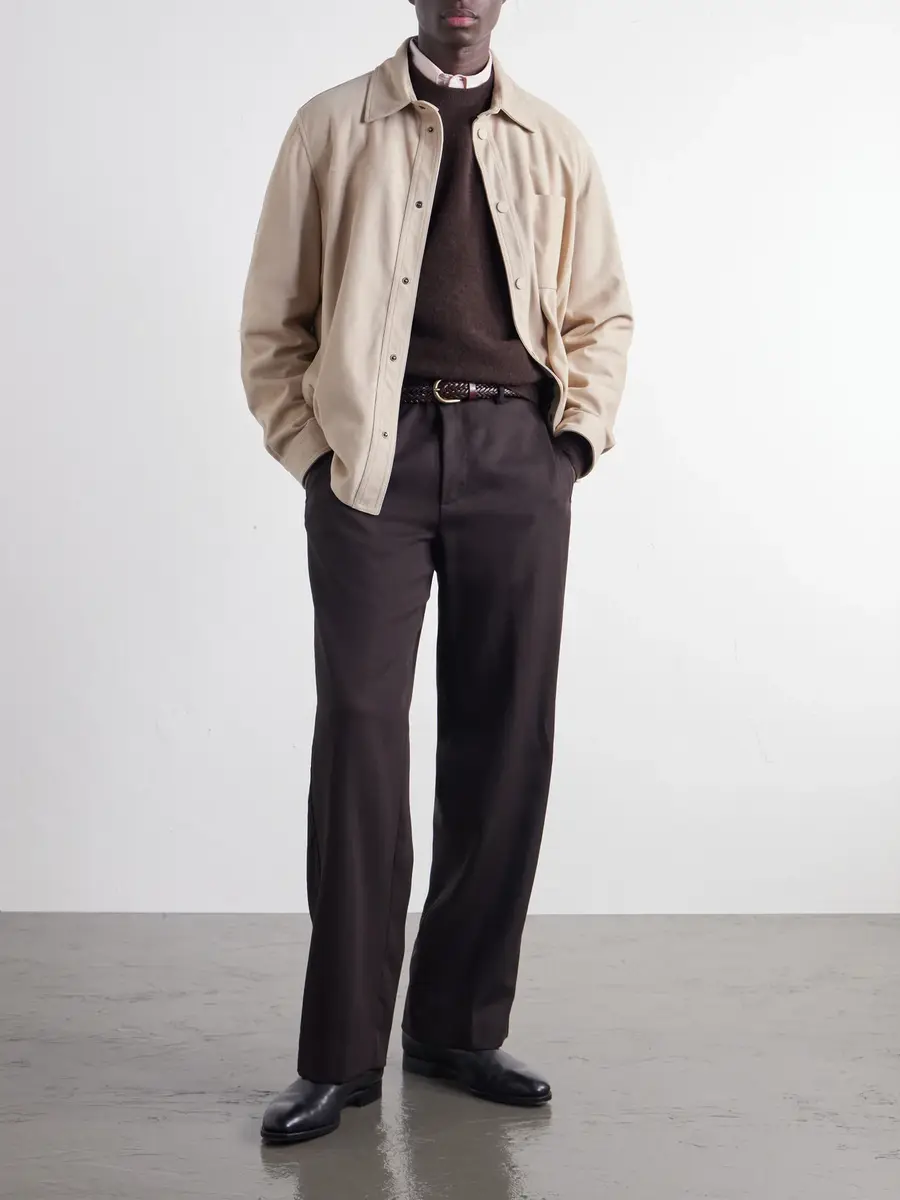 Slowear Montedoro Suede Overshirt - Men | Thumbnail 2 Slowear Montedoro Suede Overshirt - Men | Thumbnail 2