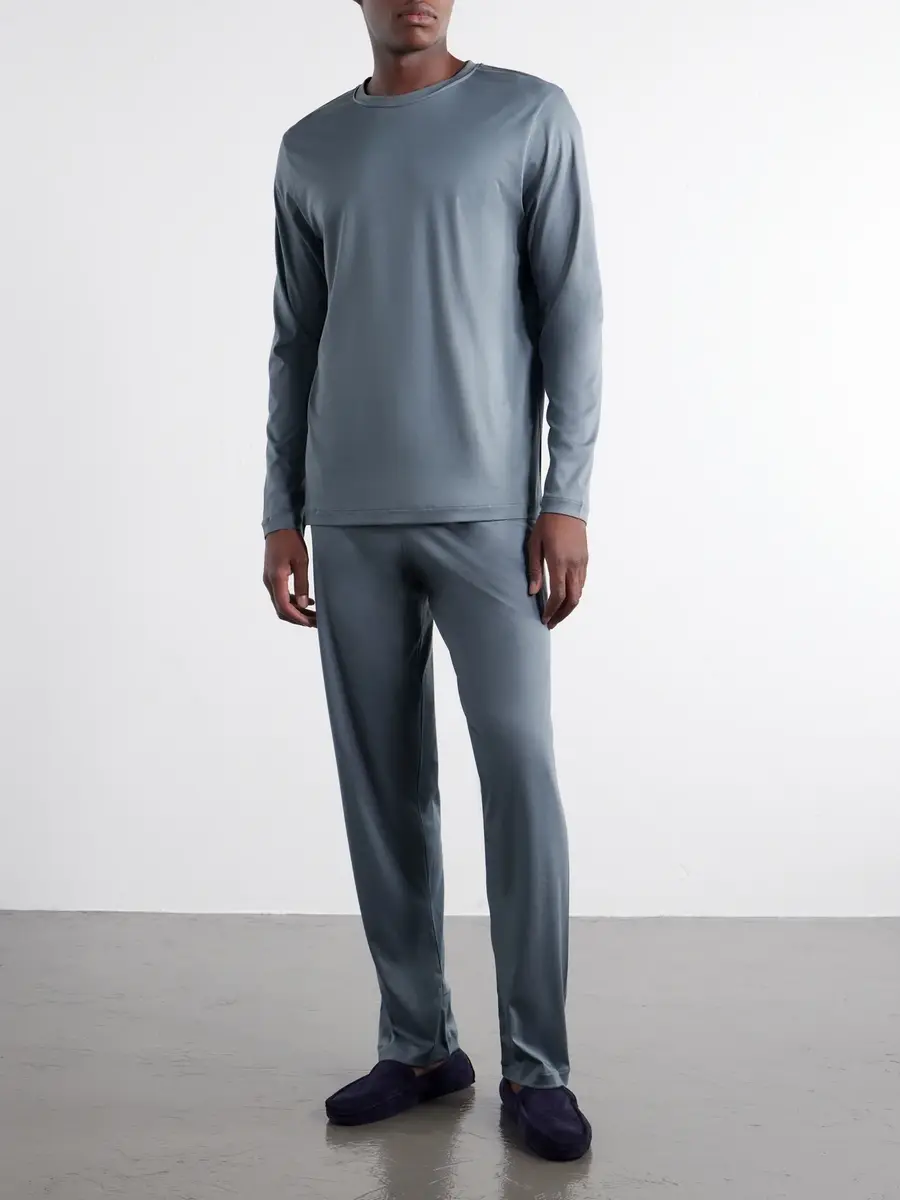Zimmerli Sea Island Cotton-Jersey Pyjama Set - Men | Thumbnail 2
