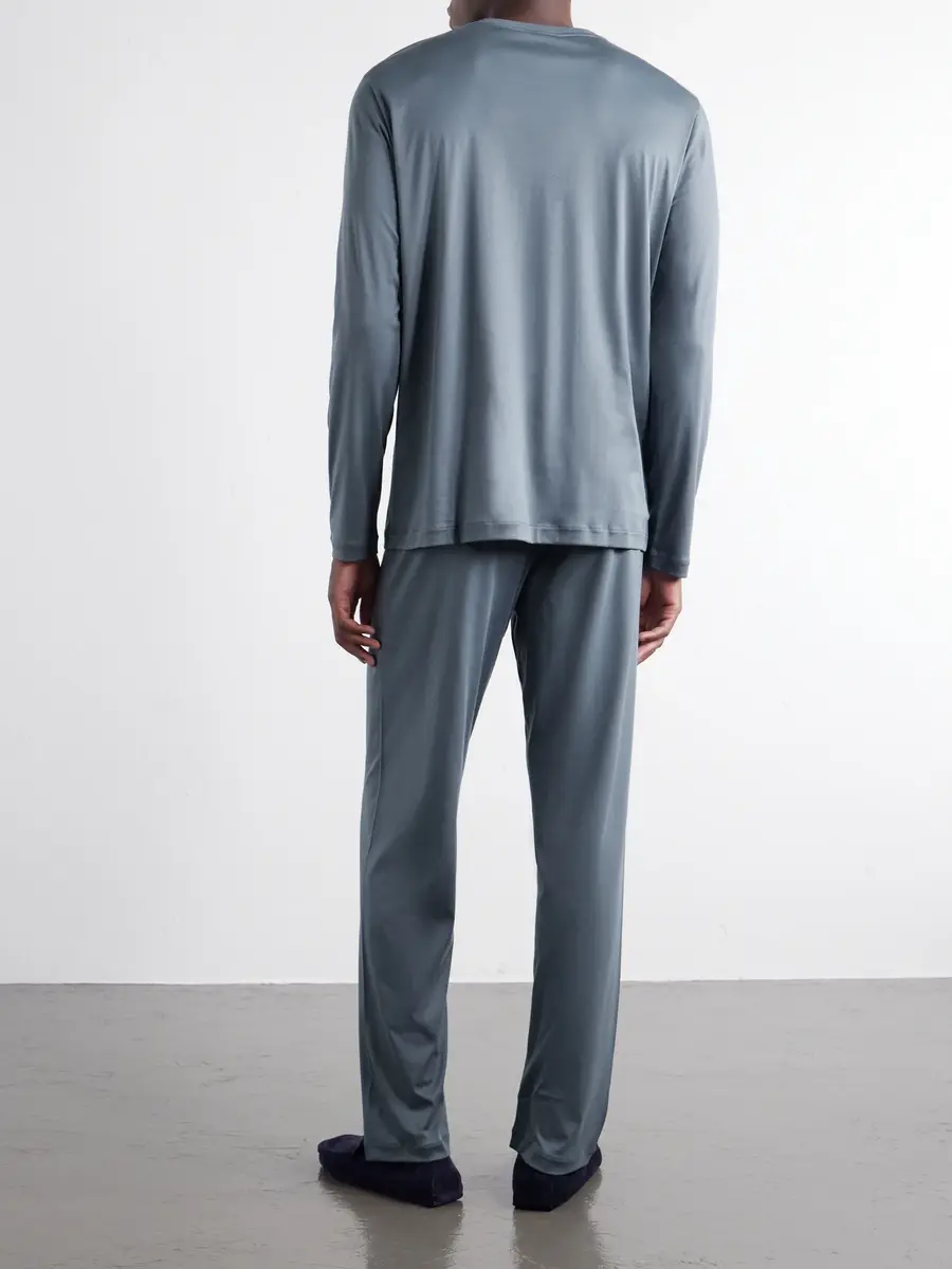 Zimmerli Sea Island Cotton-Jersey Pyjama Set - Men | Thumbnail 4