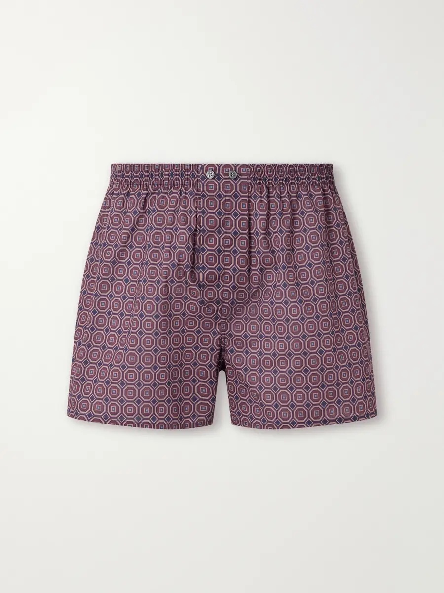Derek Rose Ledbury 108 Printed Cotton-Poplin Boxer Briefs - Men | Thumbnail 2 Derek Rose Ledbury 108 Printed Cotton-Poplin Boxer Briefs - Men | Thumbnail 2