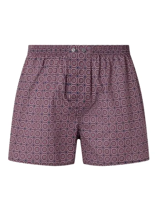 Derek Rose Ledbury 108 Printed Cotton-Poplin Boxer Briefs - Men